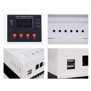 Sterownik panel wifi solarny regulator 12-48v 60a - miniatura 4