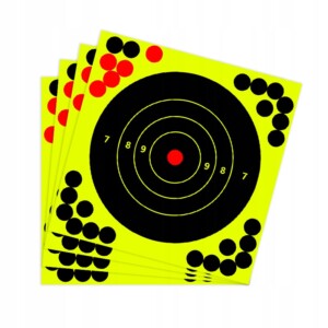 Tarcze strzeleckie rozpryskowe samoprzylepne splatter zaklejki 20.3cm 50szt