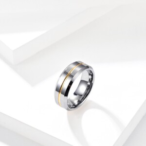 Pierścień obrączka z wolframu wolfring eu19 us09 - miniatura 4