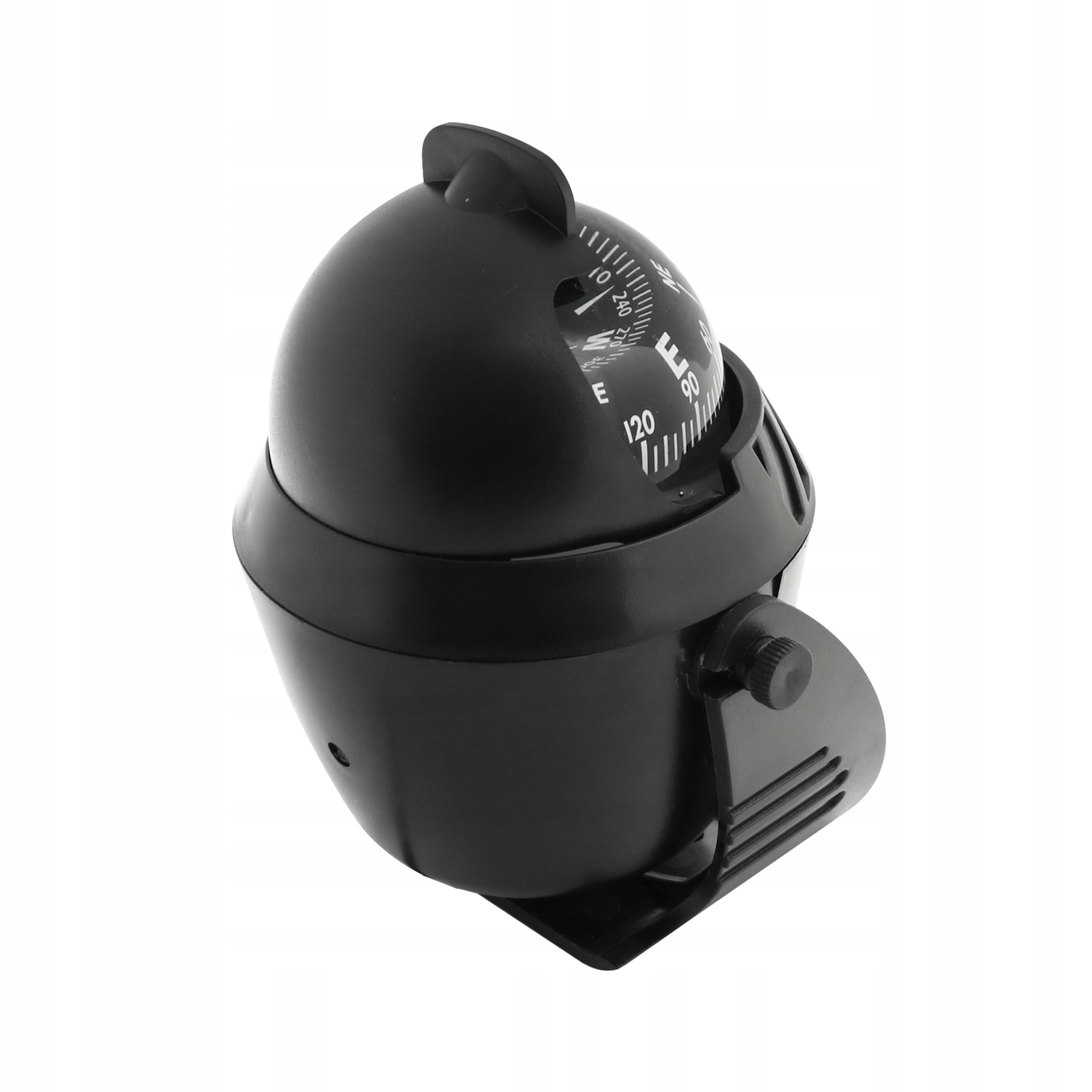 Busola kompas nawigacja morska obrotowy światło led do żaglówki czarna - obrazek 6