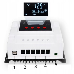 Sterownik panel wifi solarny regulator 12-48v 60a - miniatura 7