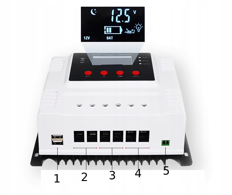 Sterownik panel wifi solarny regulator 12-48v 60a - obrazek 7