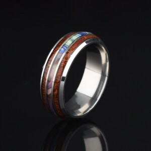 Obrączka pierścień z wolframu wolfring eu22 us10 - miniatura 7