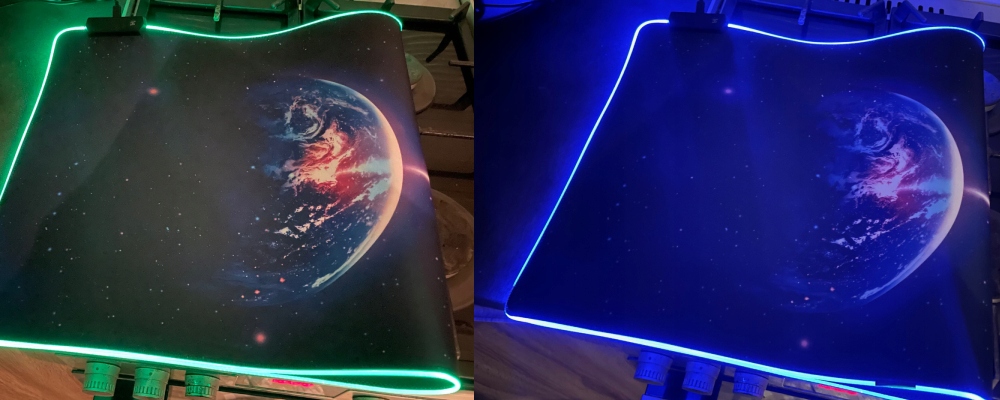 Podkładka gamingowa pod myszkę duża dla graczy prezent rgb led 90x40 04 - obrazek 14