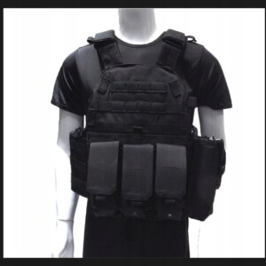 Kamizelka wojskowa taktyczna wojskowa torby 600d molle ładownice green camo - miniatura 3