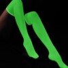 Pończochy świecące w ciemnośći zakolanówki samonośne damskie seksowne fluo - miniatura 12