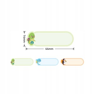Niimbot etykiety naklejki 14*44mm 150szt szkolne - miniatura 2