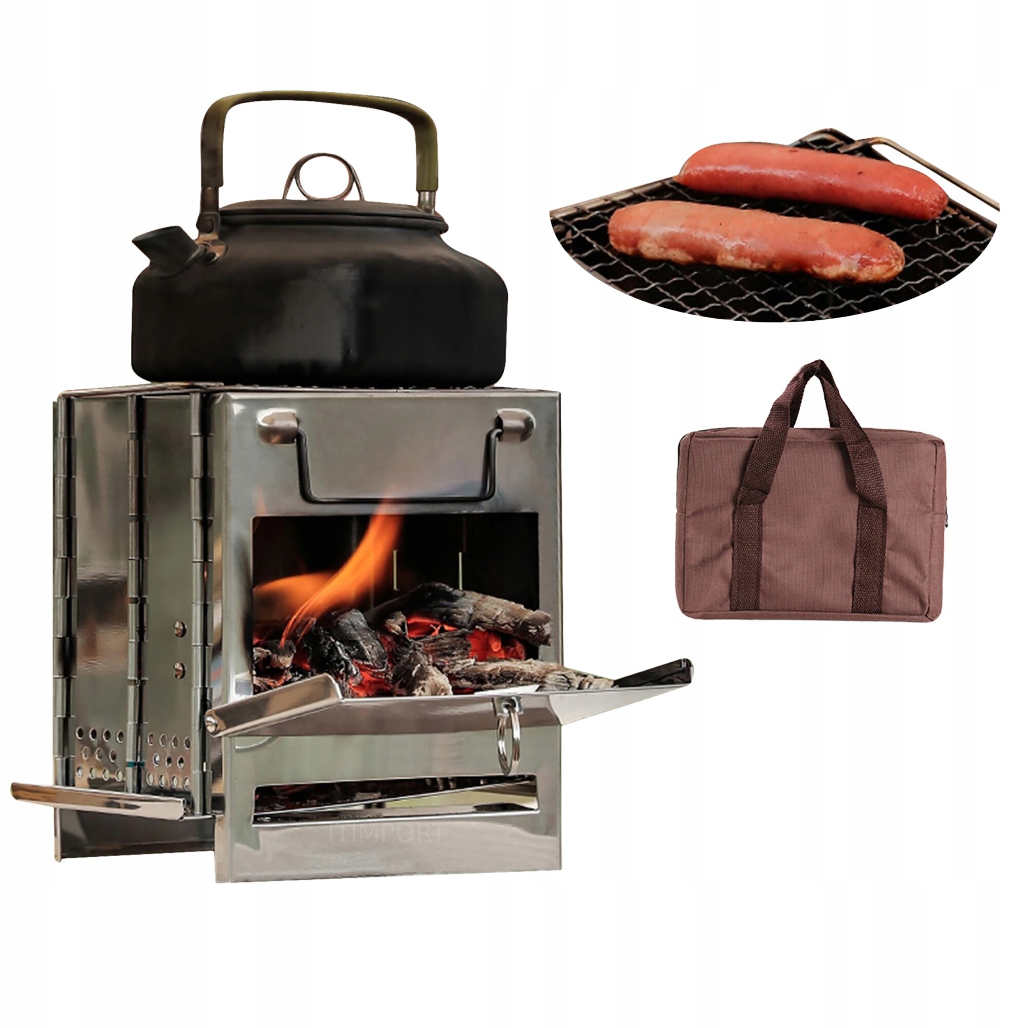 Kuchenka turystyczna składana do torby grill piecyk mały poręczny przenośny
