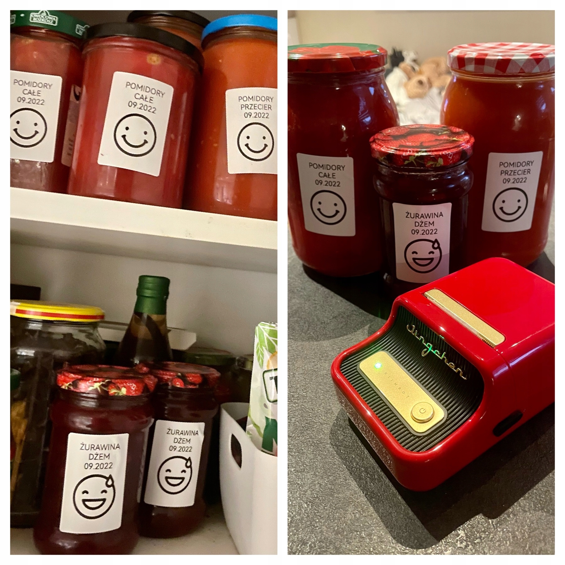 Niimbot drukarka termiczna naklejki bluetooth b21 pro kremowa 300dpi - zdjęcie 16