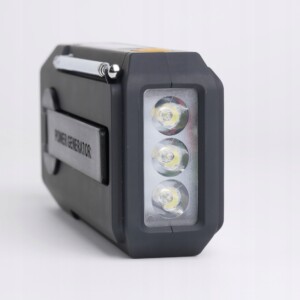 Radio awaryjne z korbką latarką dynamo usb solarne alarm sos turystyczne - miniatura 6