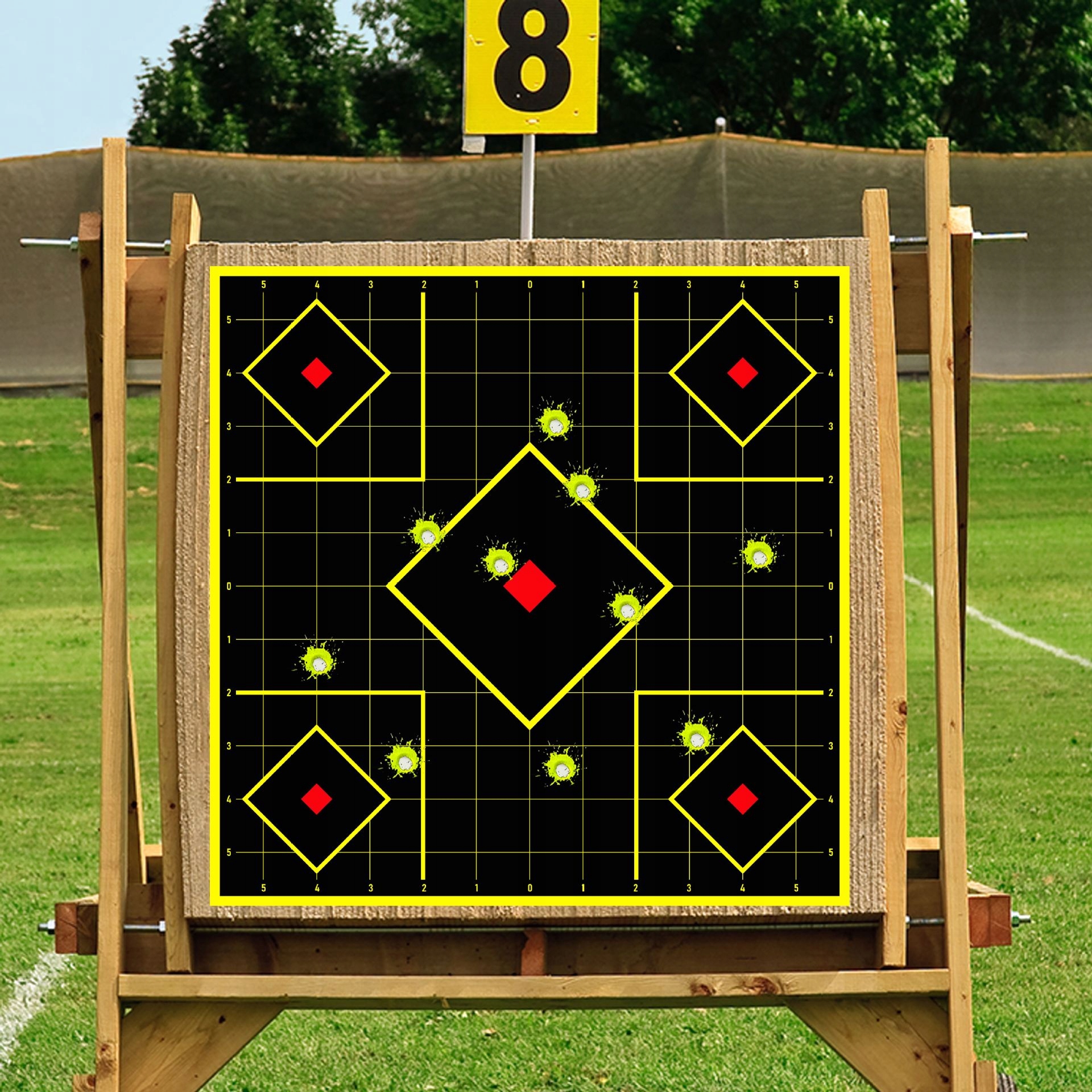 Tarcze strzeleckie rozpryskowe samoprzylepne splatter widoczne 30,5cm 10szt - obrazek 5