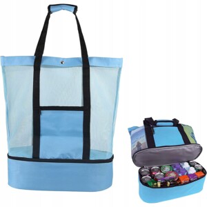 Torba plażowa wielofunkcyjna na piknik zakupy plażę komora termiczna 31l