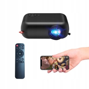 Przenośny projektor rzutnik z pilotem itimport do 170 cali bluetooth fullhd