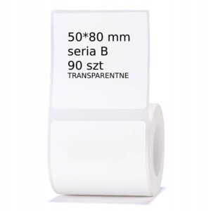 Niimbot etykiety do b21 b3s transparentne 50*80mm
