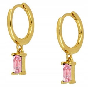 Kolczyki miedziane modne klasyczne k07 złote róż