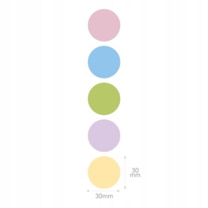 Niimbot etykiety naklejki do drukarki m2 kolorowe okrągłe 31x31mm 220x - miniatura 3