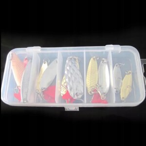Zestaw 20 sztuk błystka blacha szczupak belona 2.5-10g + pudełko sandacz - miniatura 6