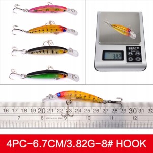 Zestaw woblerów na szczupaka sandacz okoń przynęty 56szt 2-8.5g 3-10cm - miniatura 8
