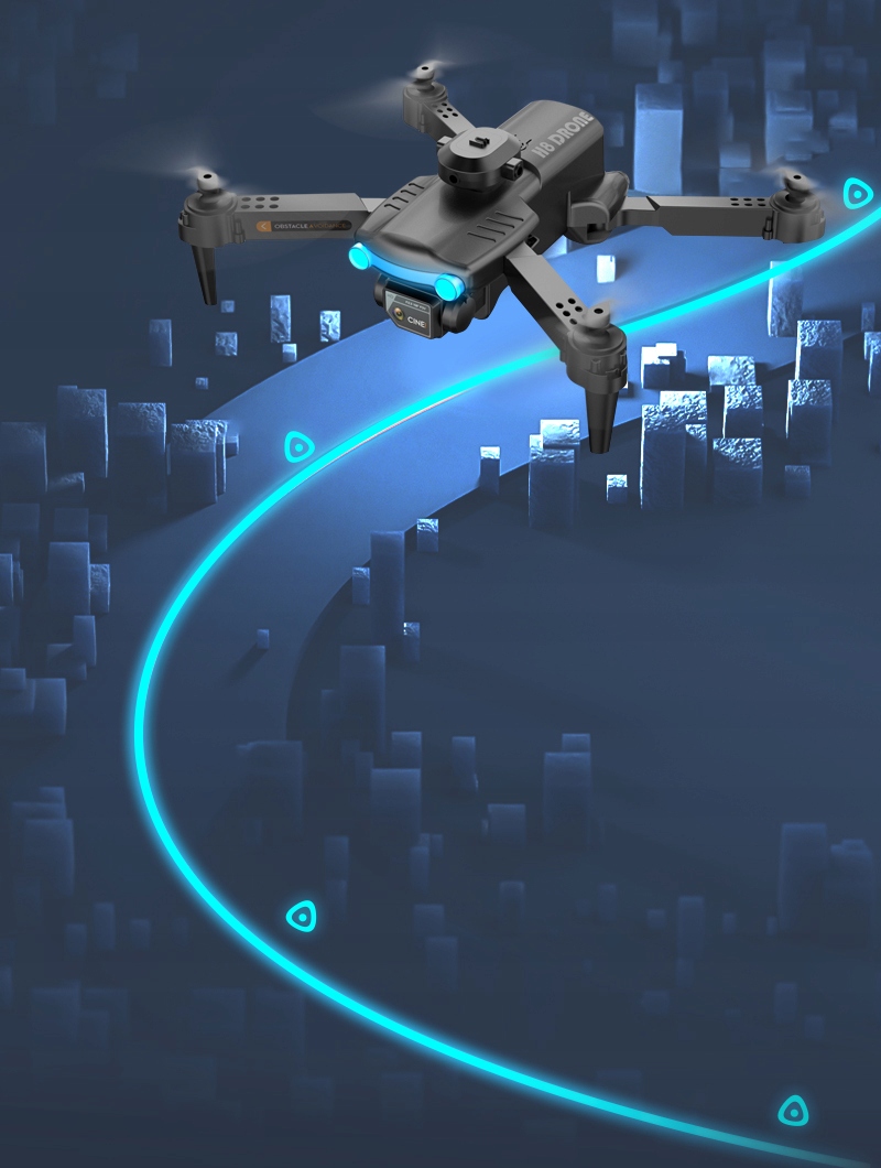 Dron z dwoma kamerami h8 pro gps 4k wifi 3 baterie 2km fpv etui na prezent - obrazek 4