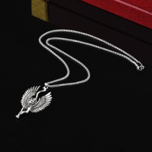 Naszyjnik bastet amulet staroegipski ra słońce 132 - miniatura 3