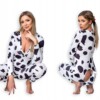 Piżama damska prezent na walentynki dla niej rozpinana dalmatyńczyk l - miniatura 2