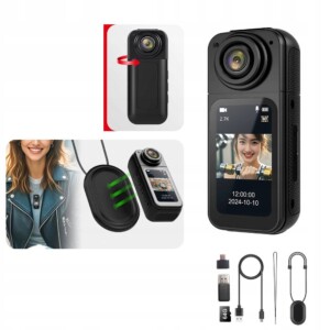 Kamera sportowa kompaktowa 2.7k ekran lcd 64gb uchwyt magnetyczny pov wifi - miniatura 6
