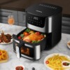 Frytkownica beztłuszczowa 5,5l 1500w duża air fryer piekarnik xl okno 60min - miniatura 2