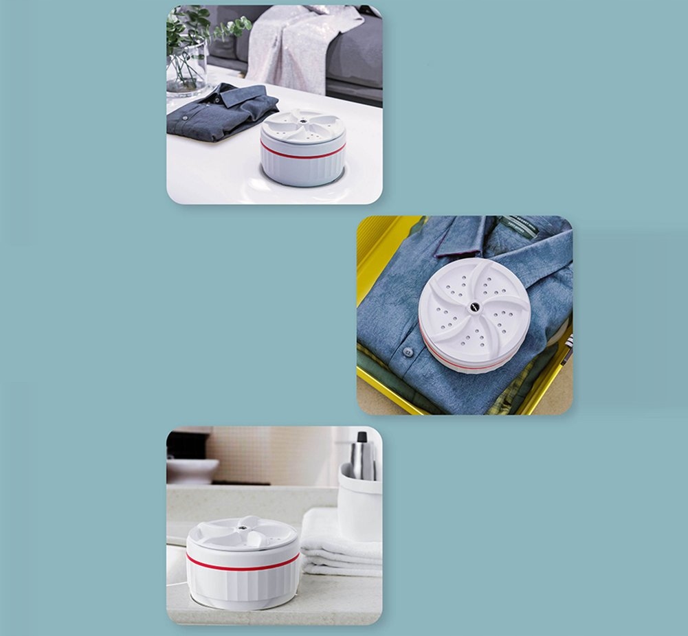 Przenośna mini pralka turystyczna podrózna na usb wirówka na kemping - obrazek 13