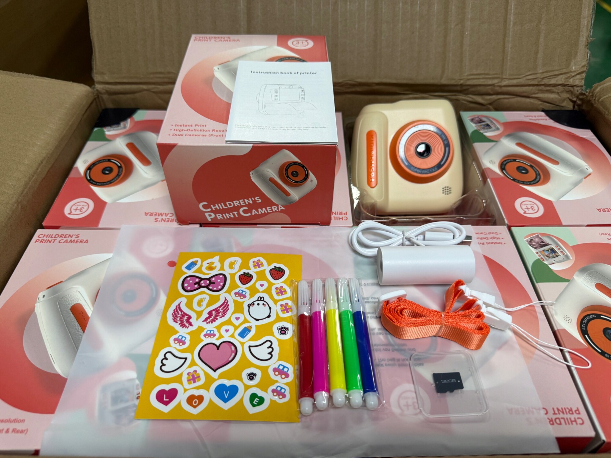 Aparat fotograficzny z funcją druku natychmiastowy ekran lcd 32gb kamera - obrazek 8