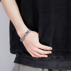 Bransoleta wikingów wilki nordycka amulet 316l 250 - miniatura 3