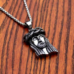 Naszyjnik srebrny stal łańcuszek słowiański 332 - miniatura 9