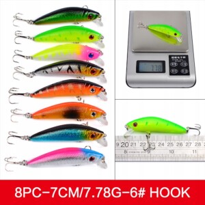 Zestaw woblerów na szczupaka sandacz okoń przynęty 56szt 2-8.5g 3-10cm - miniatura 15