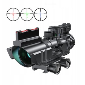 Luneta 4x32 kolimator celownik 3kolory kropki ar15 asg myśliwski światłowód