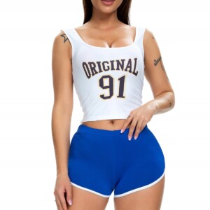 Szorty damskie sportowe wygodne spodenki granat s - miniatura 3