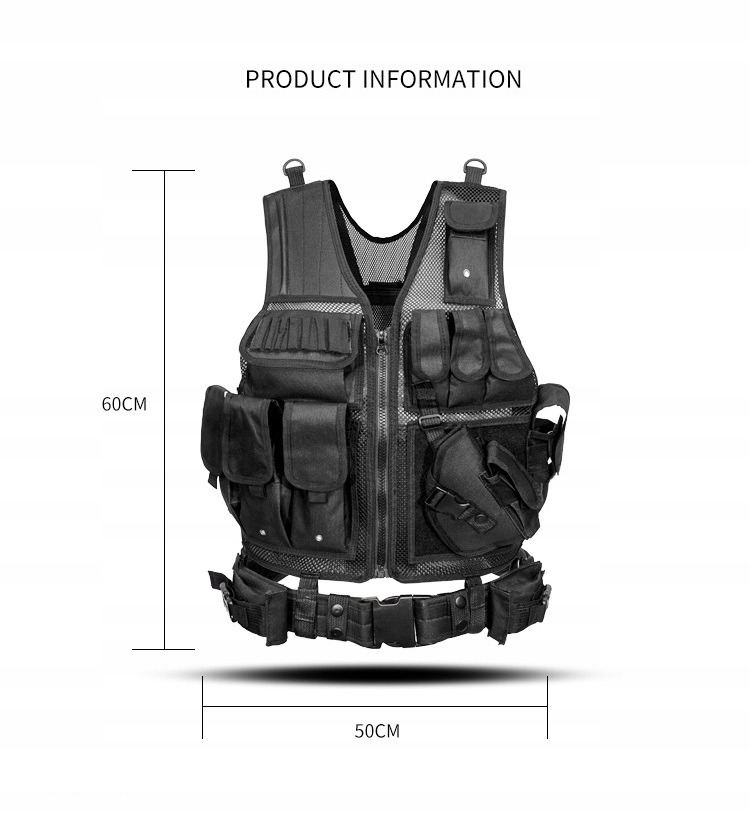 Kamizelka wojskowa taktyczna wojskowa pas miejska - obrazek 5