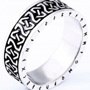 Pierścień sygnet wikingów nordycki amulet runa 467 - miniatura 1