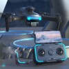 Dron z dwoma kamerami h8 pro gps 4k wifi 3 baterie 2km fpv etui na prezent - miniatura 11