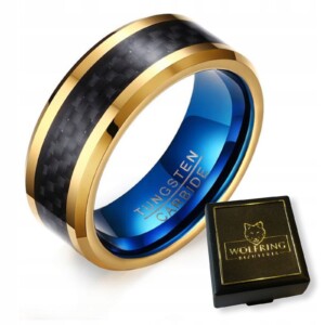 Obrączka pierścień z wolframu wolfring eu22 us10 - miniatura 1