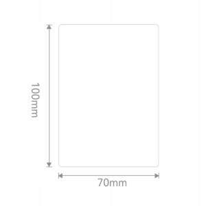 Niimbot etykiety naklejki 70*100mm białe 290szt do drukarki k3/w oryginalne - miniatura 2
