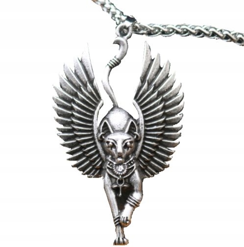 Naszyjnik bastet amulet staroegipski ra słońce 132 - zdjęcie 2