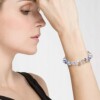 Bransoletka charms kryształy kolorowa 102 - miniatura 3