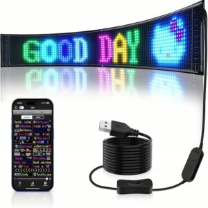 Programowalny wyświetlacz led pixel art full color usb bluetooth aplikacja - miniatura 2
