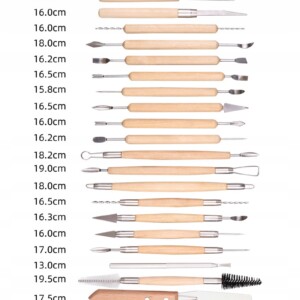 Zestaw narzędzi rzeźbiarskich glina gips 42szt xxl - miniatura 4