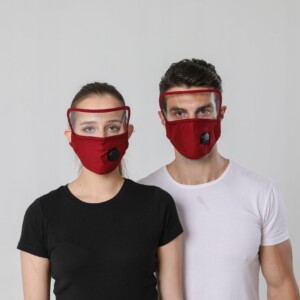 Komplet maska z przyłbica + 3x filtr pm 2.5 - miniatura 6