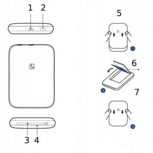 Zestaw przenośna drukarka kolorowa laserowa mobilna do zdjęć bt papier - miniatura 4