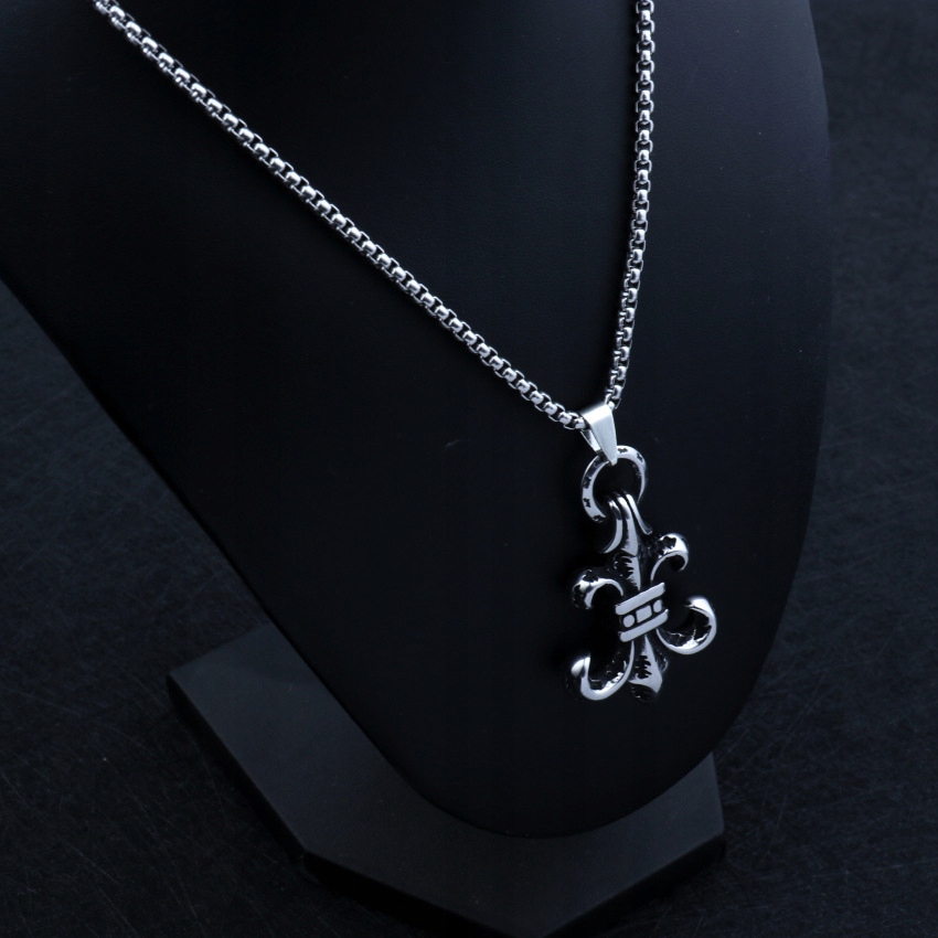 Naszyjnik srebrny stal łańcuszek 316l harcerz 334 - obrazek 6