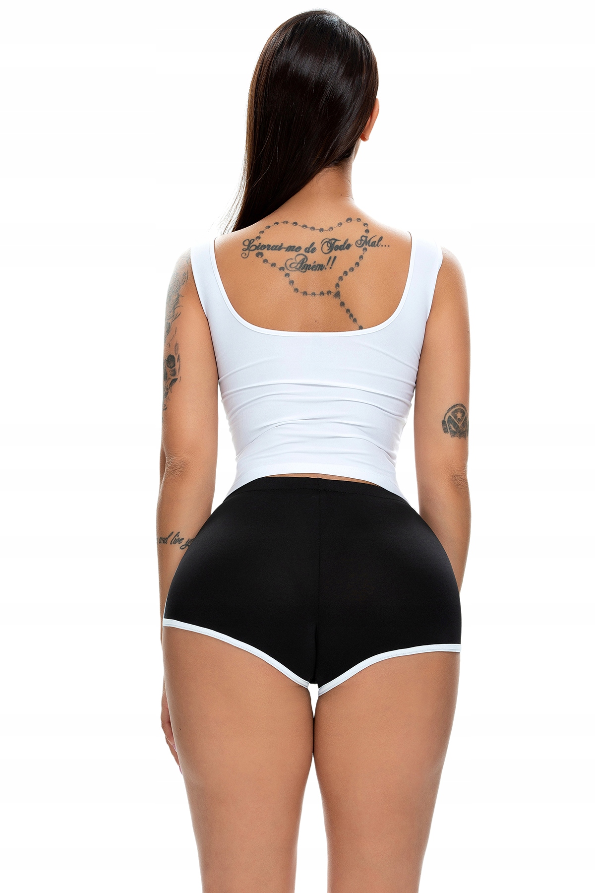 Szorty damskie sportowe wygodne spodenki czarne xl - obrazek 7