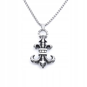 Naszyjnik srebrny stal łańcuszek 316l harcerz 334 - miniatura 2