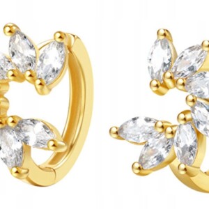 Kolczyki miedziane modne klasyczne k15 złote