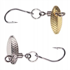 Mini błystka ziarenko blacha pstrąg okoń sandacz szczupak płoć 0.4 g 1.3 cm - miniatura 4